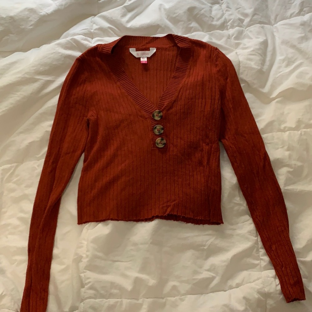 Burnt orange sweater